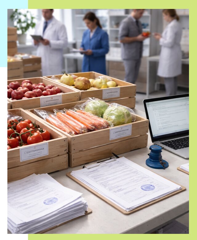 Сертификация овощей и фруктов в Волгодонске от 9302 р. | Алешин-Вгн